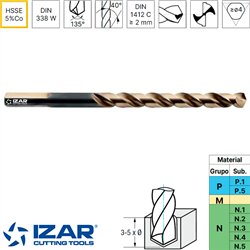 Multi-STAINLESS Steel Straight Shank Drill Bit HSSECo 5% Jobber Series
