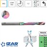 Polished Micrograin 1Z Long Left-Hand-Cut Aluminium End Mill IRIS