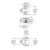 Dispositivo de sujeción de cola de milano - métrica 21mm x 32mm x 19mm