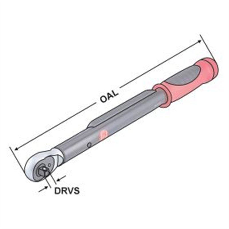 Clé dynamométrique numérique 3/8 10 - 100 Nm
