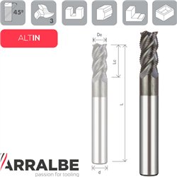 Arralbe Z3 Semi-Roughing End Mill Normal Series