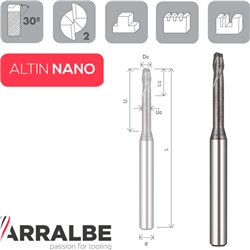 Arralbe Z2 Fresa Frontal Cuello Rebajado Mango 6