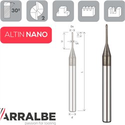 Arralbe Z2 MICRO END MILLS REDUCED NECK