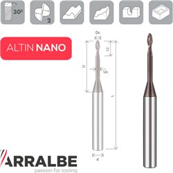Arralbe Z2 FRAISE CYLINDRIQUE HÉMISPHÉRIQUE