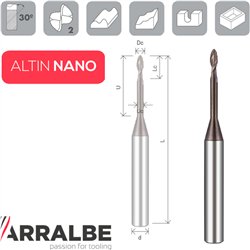 Arralbe Z2 MICROFRAISE CYLINDRIQUE HÉMISPHÉRIQUE