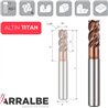 Arralbe Z4 Hyrux Titanio Fresa H. V. 43º-45º Cuello Rebajado Chaflan En Esquina Premium Alto Rendimiento