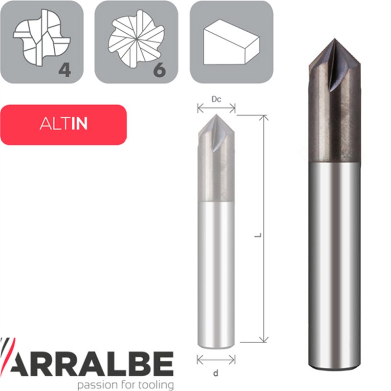 Arralbe Fresa Para Achaflanar 90º