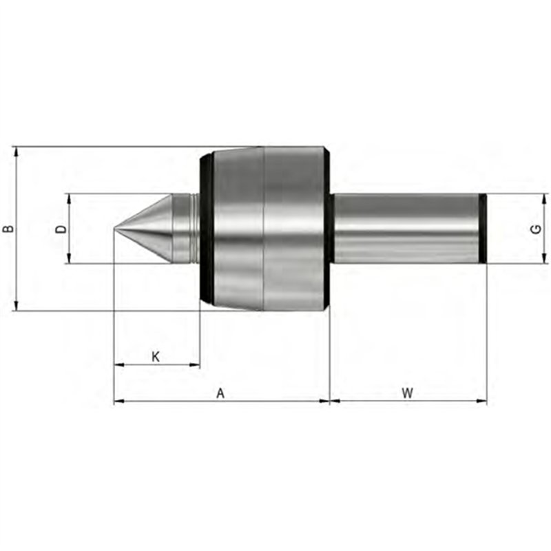 HZA Pro - Tige cylindrique, corps trempé et meulé - angle de pointe 60°