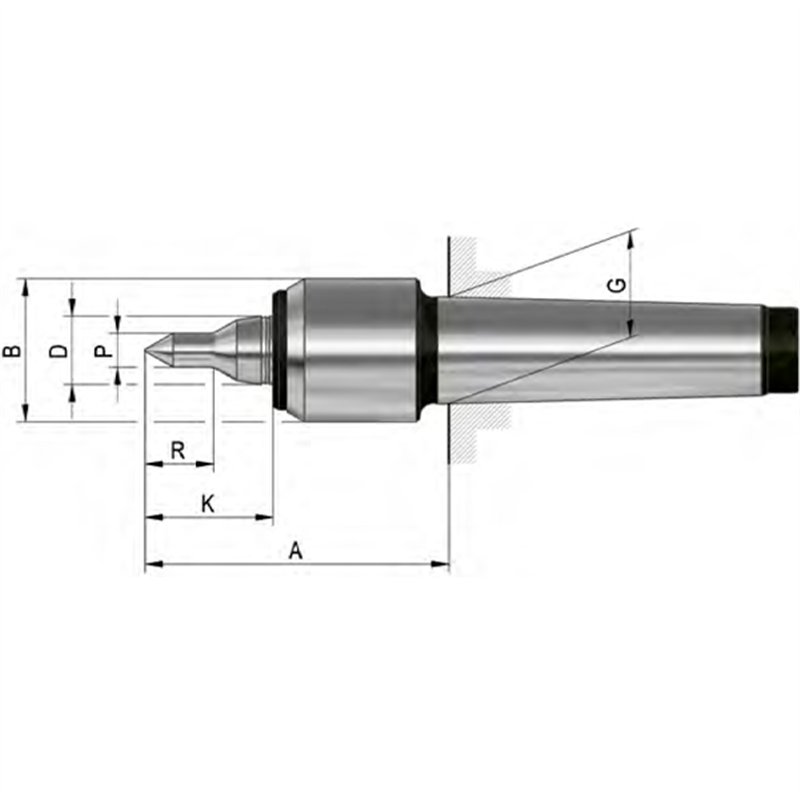 HVLN Slim Profiled, extended centre point, with small casing diameter and profiled and extended centre point, body hardened and 