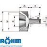 Inserts interchangeables A pour les pièces sans centre à 60°