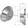 Inserts adaptés AZ pour centrer les coniques, version standard, effilage de 75°