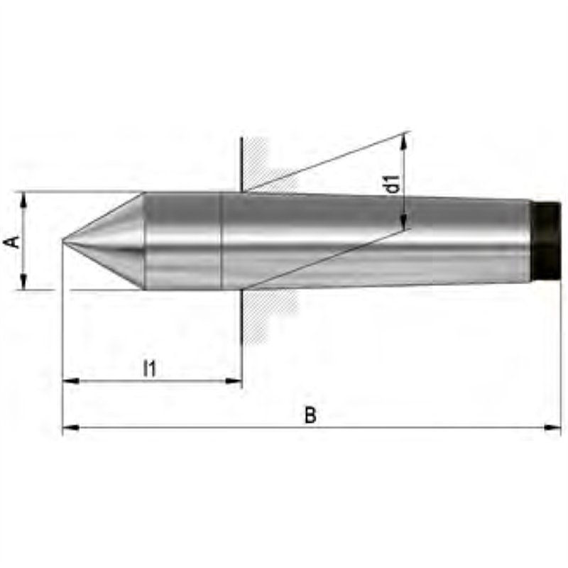 DIN 806, full point, material tool steel