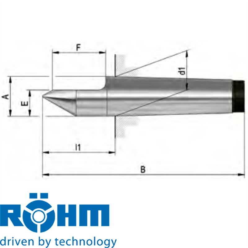 DIN 806, half point, material tool steel