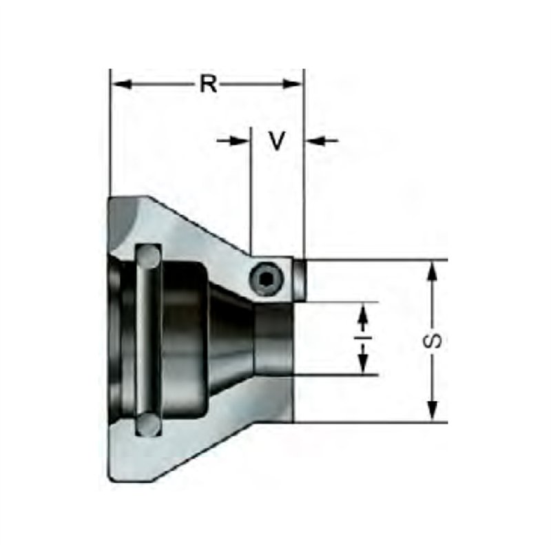 Driving discs, with interchangeable carbide driving plates 6 x 3.2, right- and left-hand rotation, max. workpiece hardness 40 HR