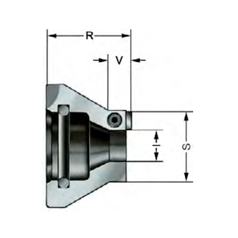 Driving discs, with interchangeable carbide driving plates 6 x 3.2, left-hand rotation, max. workpiece hardness 40 HRC