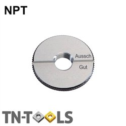Calibre de Anillos Roscados de Precision NPT PASA/NO PASA