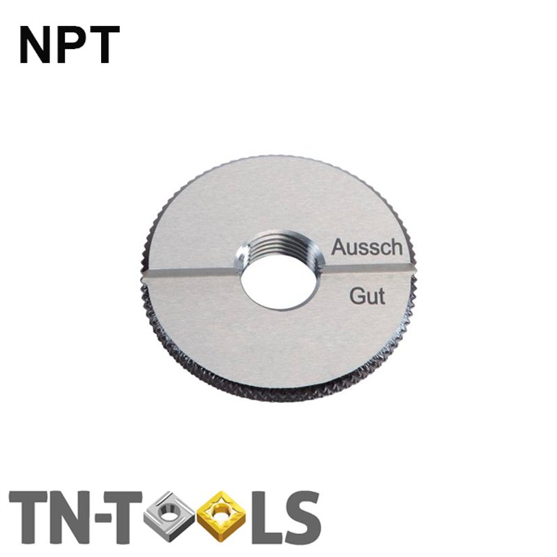Calibre de Anillos Roscados de Precision NPT PASA/NO PASA