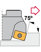 Milling holders 75º